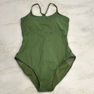 TA3 Olive Green Shaping Women's One-Piece Swimsuit Size 3X